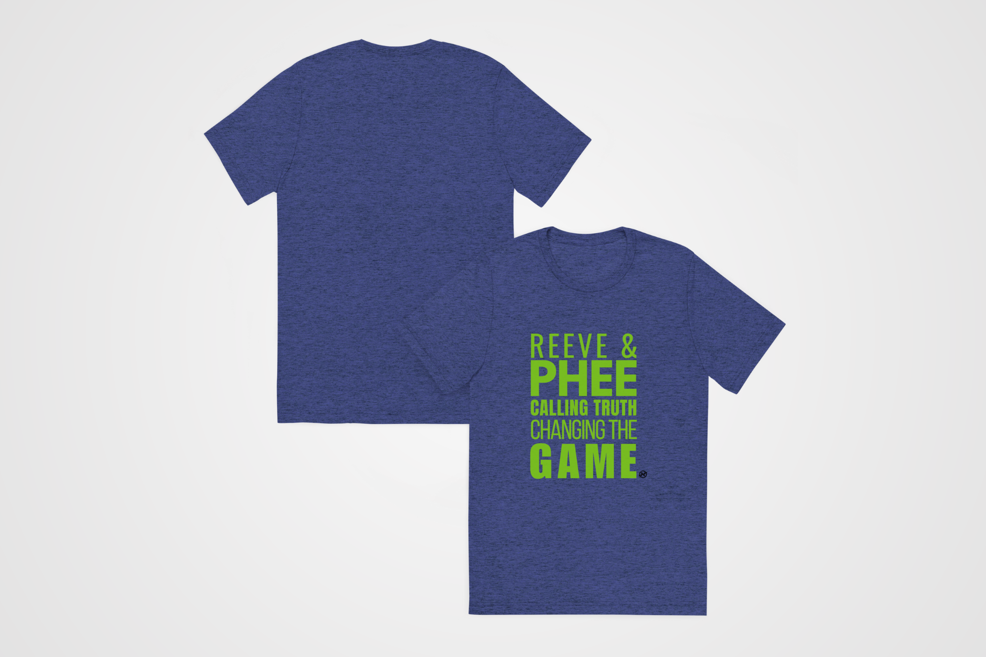 A blue unisex T-shirt with bold MN Lynx Green lettering that reads “REEVE & PHEE: CALLING TRUTH, CHANGING THE GAME.” Designed by No Assumptions Apparel, this shirt stands in solidarity with WNBA coach Cheryl Reeve and player Napheesa Collier, honoring women who speak truth to power and challenge injustice in sports leadership. The design embodies strength, equity, and activism — merging sport and social justice into a wearable statement.