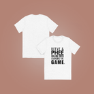 A white unisex T-shirt with bold black lettering that reads “REEVE & PHEE: CALLING TRUTH, CHANGING THE GAME.” Designed by No Assumptions Apparel, this shirt stands in solidarity with WNBA coach Cheryl Reeve and player Napheesa Collier, honoring women who speak truth to power and challenge injustice in sports leadership. The design embodies strength, equity, and activism — merging sport and social justice into a wearable statement.