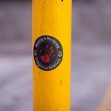 Missing and Murdered Indigenous Relatives Red Hand Round Sticker