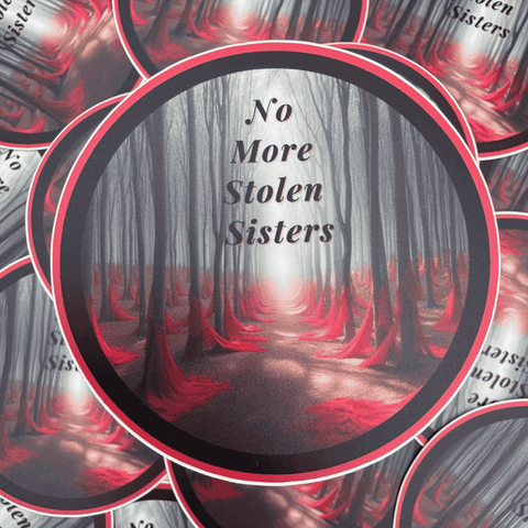 No More Stolen Sisters Red Dress Round Sticker