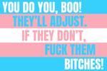 You do you, Boo! Trans Rights Rectangular Sticker