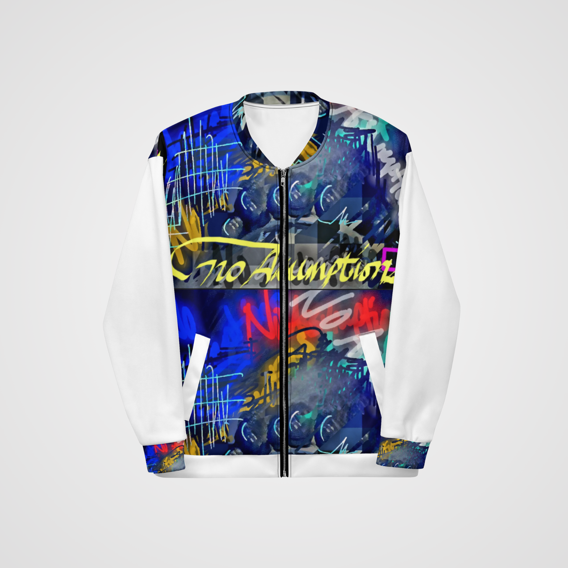 Graffiti + Neon | Bomber Jacket – No Assumptions