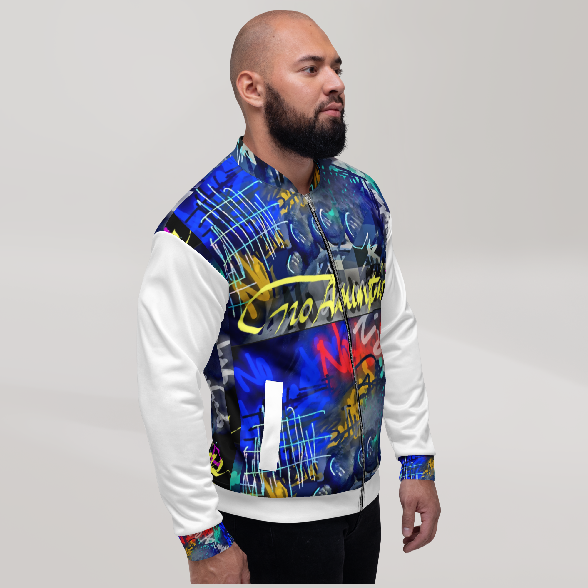 Graffiti + Neon | Bomber Jacket – No Assumptions Graffiti + Neon | Bomber Jacket – No Assumptions